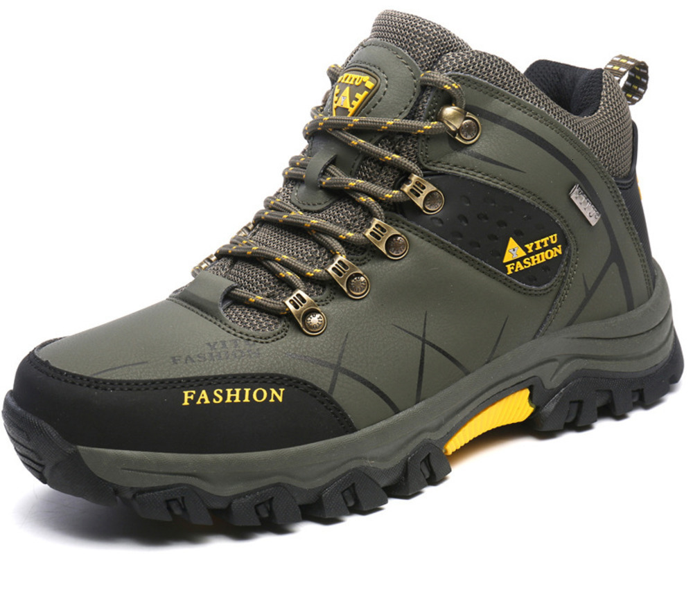 Boots Men Winter Snow Boots Waterproof Leather Sneakers Super Warm Men's Boots Outdoor Male Hiking Boots Work Shoes Size 39-47 230217