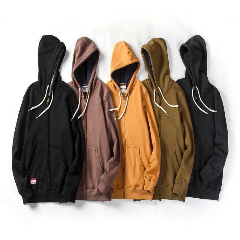 Solid Color Hoodie Men Fashion Zip Up Long Sleeve Oversized Jacket Coat Harajuku Gothic Hooded Sweatshirt Y2K Teen BP20933 W251106
