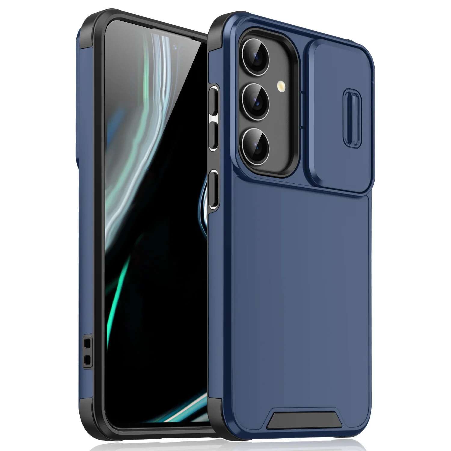 Slide Camera Phone Cover For Samsung Galaxy S25 S24 S22 Ultra Plus S23 S21 FE S25Ultra S24Ultra 5G Case Silicone Coque