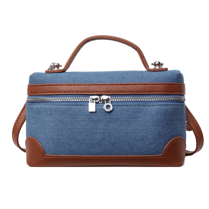 2025S Designer Women S Bag Color Blocking Box Summer High End Texture Simple Envelope Versatile Hand Held Shoulder Bag For Women
