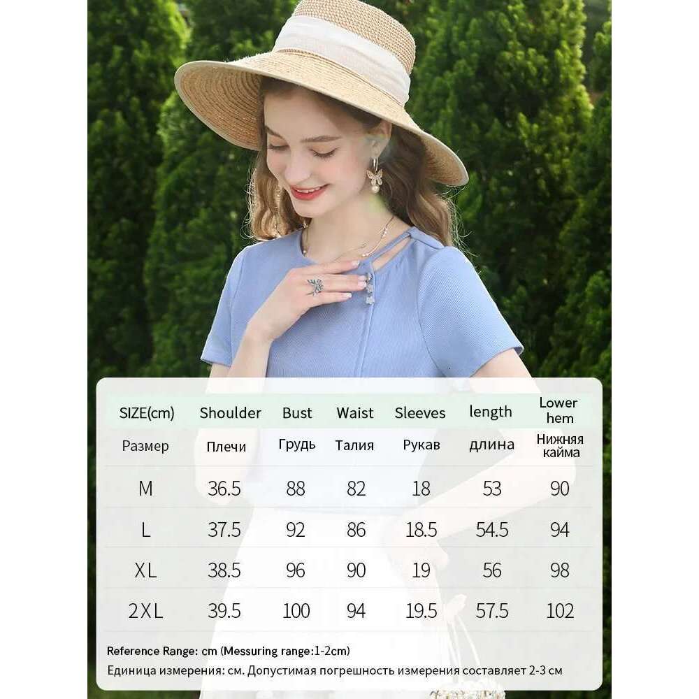 Tees for Women Summer New Knitted T-shirts Chic Short Sleeves Slim Solid Office Lady Casual Tops
