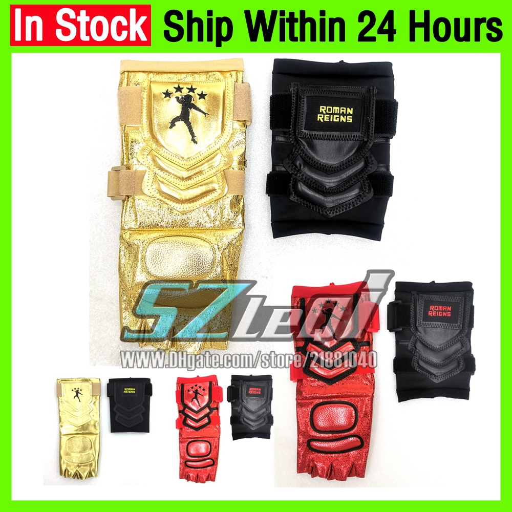 2025 New Premium Red Golden Motorcycle Gloves Set Roman Reigns With Sponge Gloves Weight Lifting Wrestling Outdoor Sports High Quality Free Shipping G