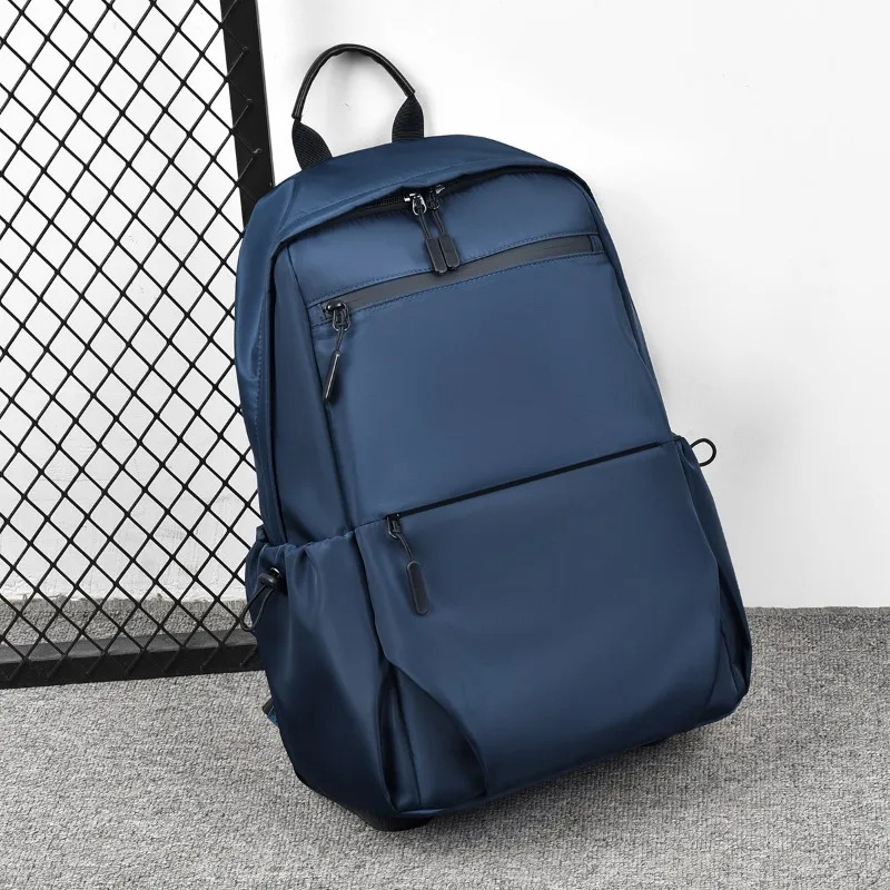 High capacity solid zipper waterproof nylon backpack business computer bag selling mens bag Paquete Masculino Mochila 250402