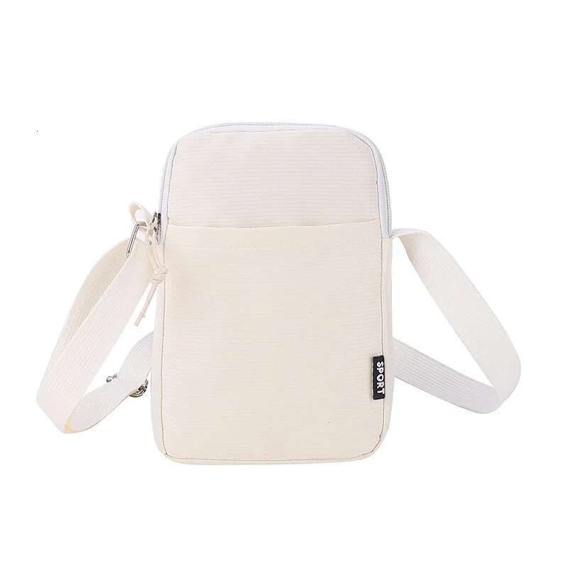 2025 Simple Trendy aron Solid Color Shoulder Crossbody Canvas Bag Versatile Fashion Zero Wallet Samll Square Phone Bags for Girls