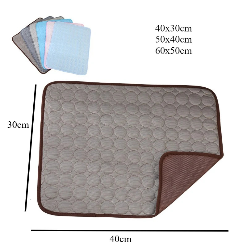 Summer Dog Mat Breathable Non slip Pet Dog House Bed Polyester Cooling Dog Mat Washable Dog Accessories Soft Dog Mat 250402 - view 7