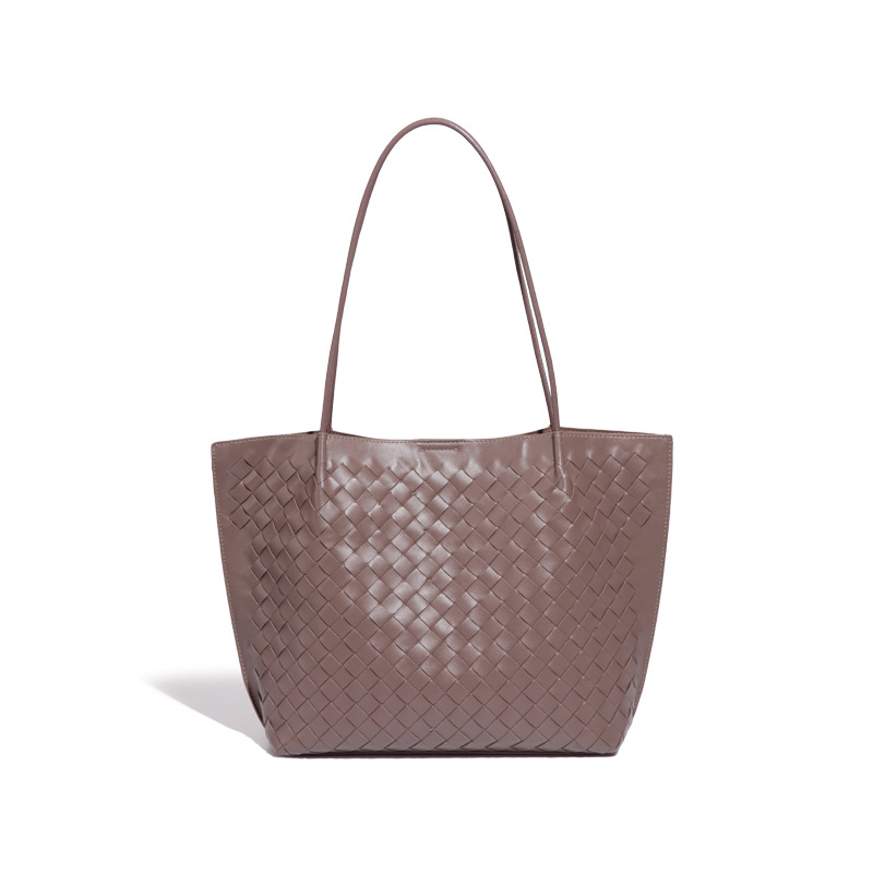 Free shipping designer bags Large-capacity handbag tote new autumn and winter mother-child hand-woven retro trendy single-shoulder underarm bag