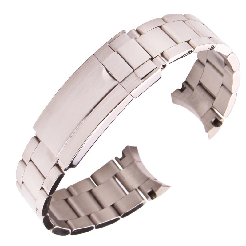 20mm 904L Stainless Steel Watch Band Curved End Solid Bracelet Strap With Glide Lock Clasp for 40mm 41mm Case 251105