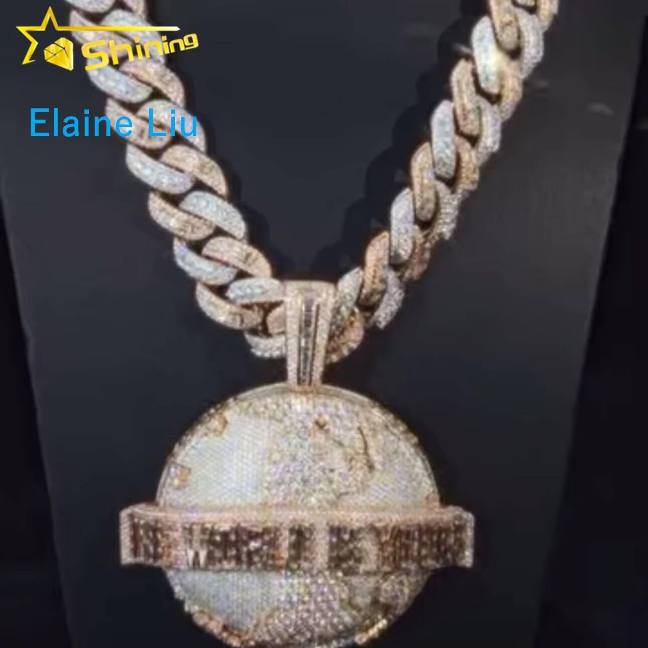 VVS Moissanite Pendant Moissanite Hip Hop Jewelry Sterling Silver 925 Diamond Custom Iced Out Pendant