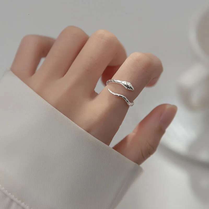 S Sterg Sier Adjustable Snake Rings Multiple Options For Women Gift Female Trends Fine Jewelry Wholesale