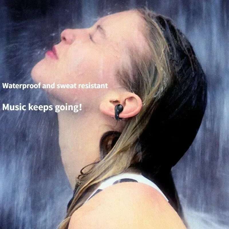 NEW Bluetooth 5.3 Wireless Bone Conduction Headphones T75 Clip Ear Music Noise Canceg Headset HD Call Sports Gaming Earphone