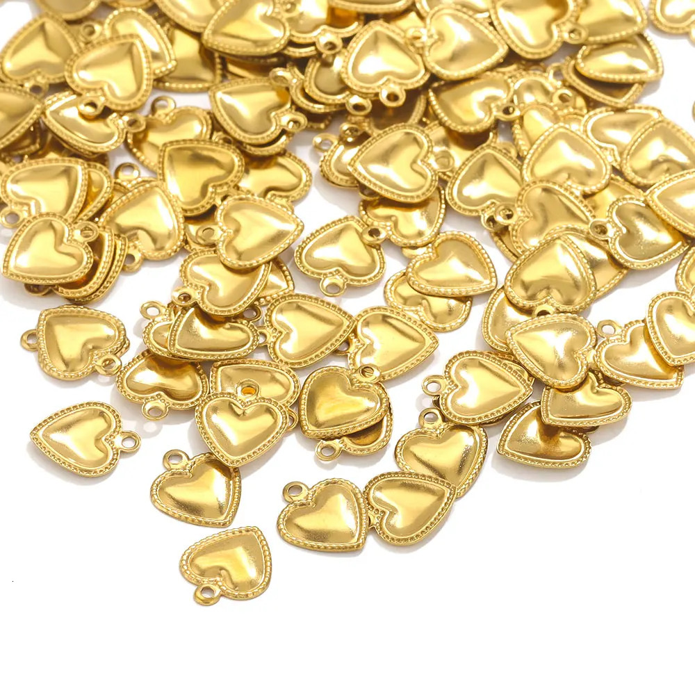 50 pieces of stainless steel carefully shaped amulets used for jewelry making necklace decoration bracelet end and tail supply material process 250325