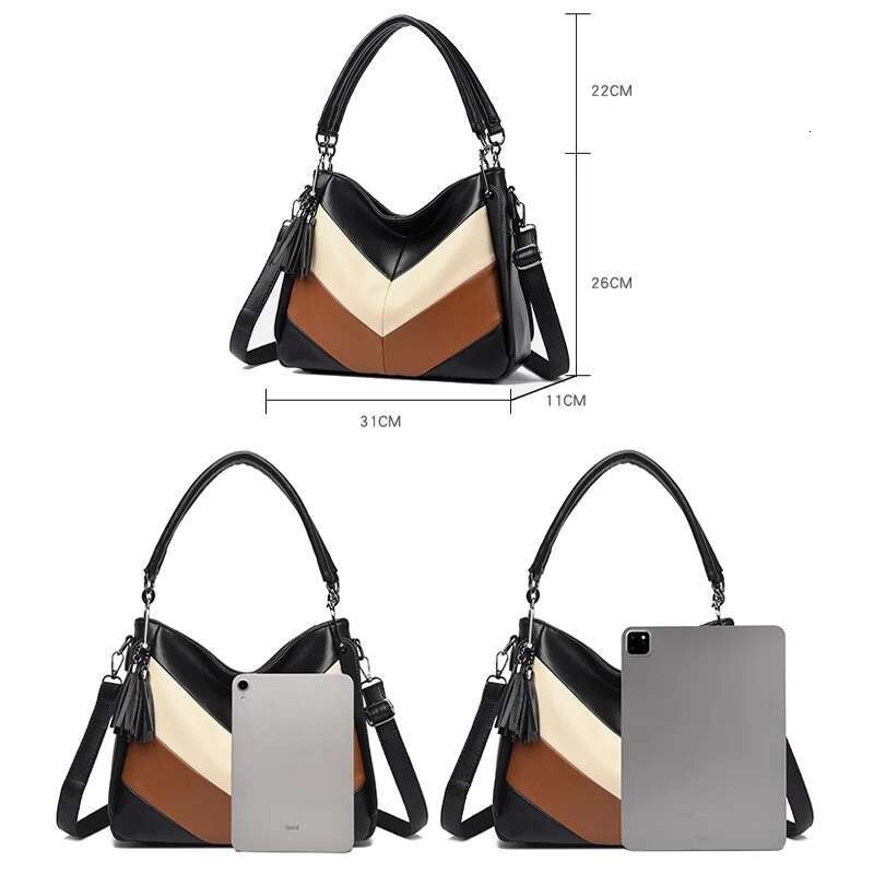 New Retro Women's Handbag Famous Designer Female Shoulder Bags High Quality Soft Leather Casual Straddle Bolsas Sac A Main