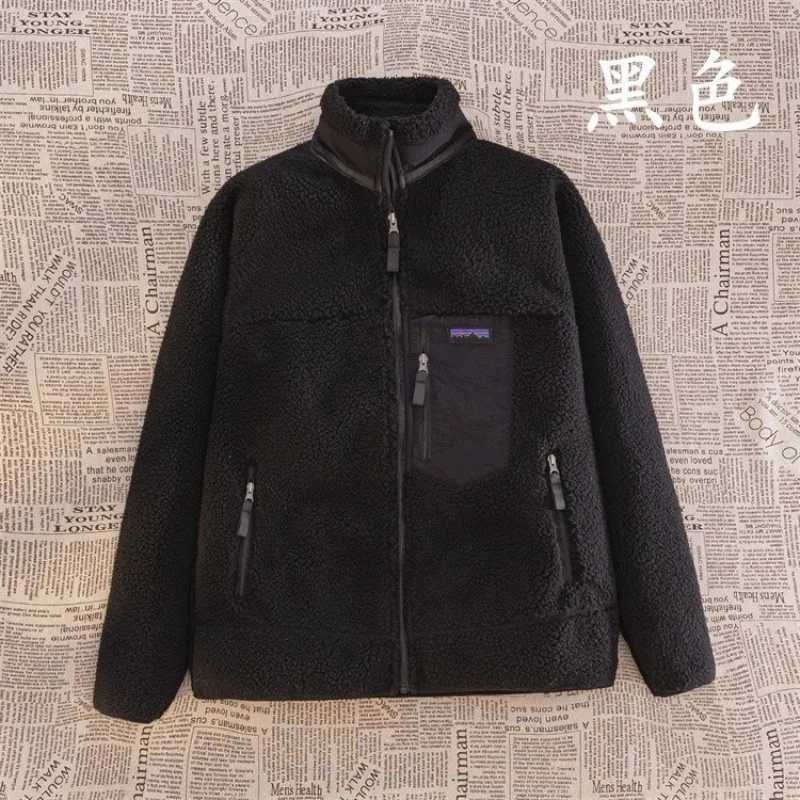 Motorcycle Outdoor FLeece Jacket For Men/Women Double Sided FLeece Thickened Plush Cycling Suit Lamb Wool Windproof Jacket X251106