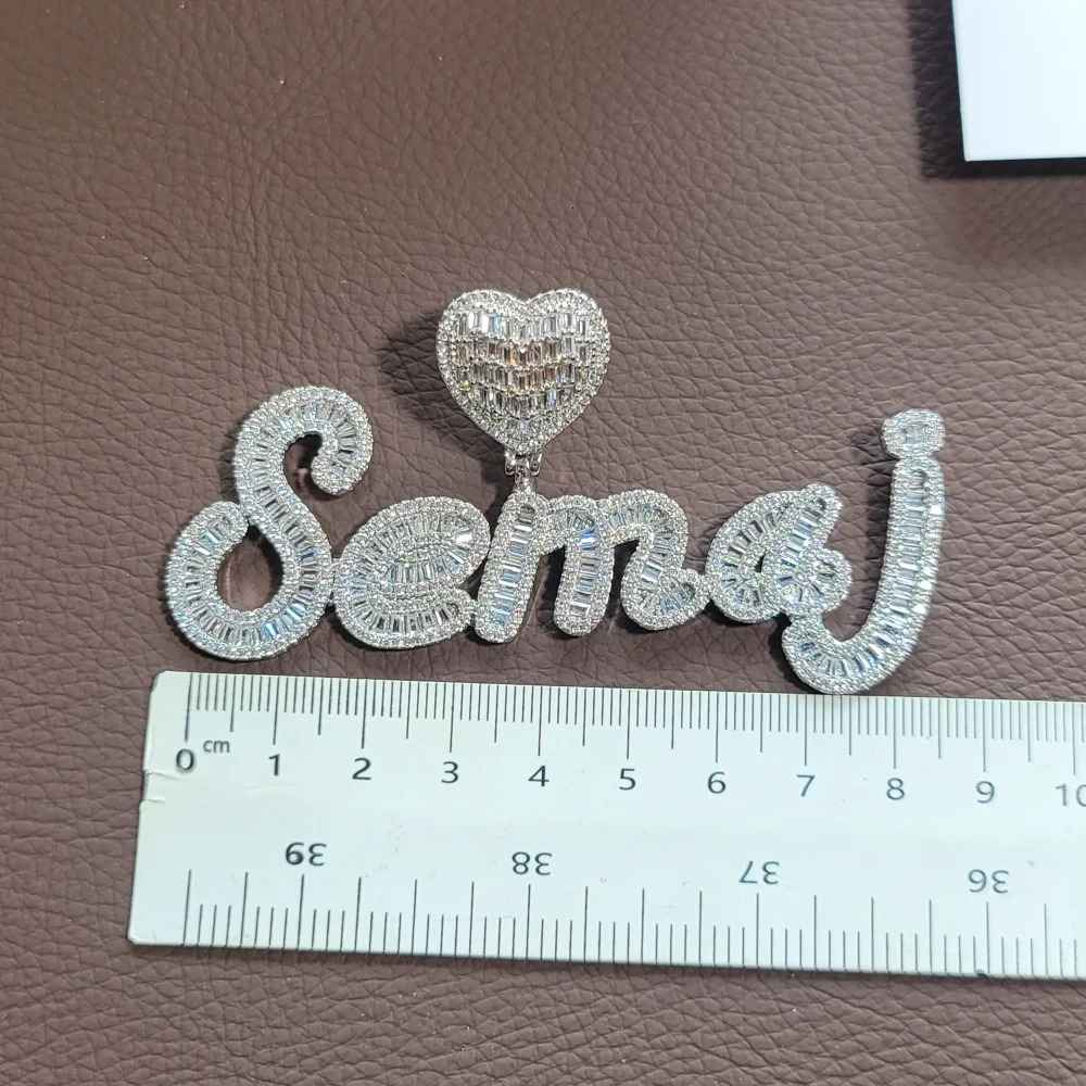 Iced Out Custom Name CZ Initial Letters Pendant with Infinity Cuban Chain Hip Hop Necklace Personalized Jewelry Gift 251105 - view 6