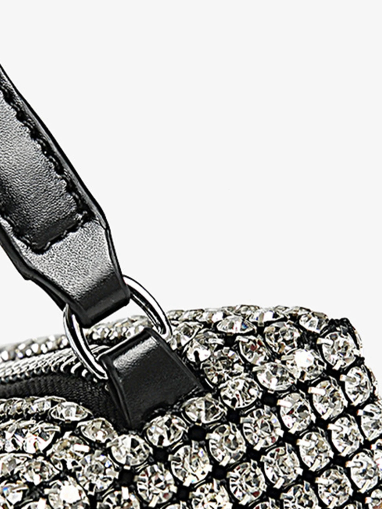 Fashion banquet and dinner diamond bag high-end shiny diamond full diamond handbag underarm bag chain bag simple party 251106 - view 6