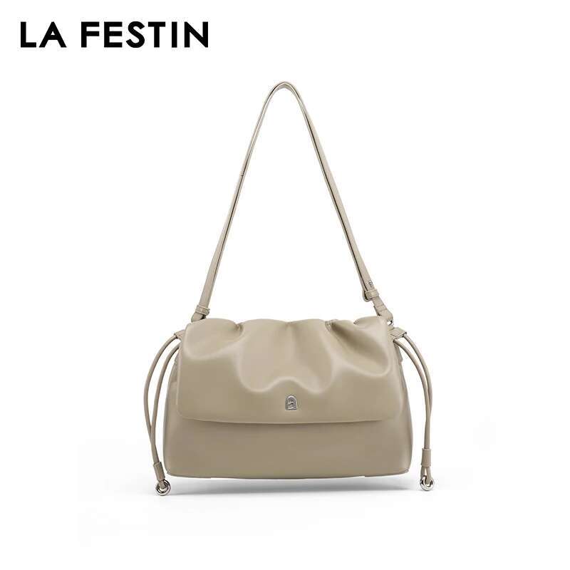LA FESTIN Original Women 2025 New Leather Shoulder Crossbody Brand Fashion High-Capacity Bag