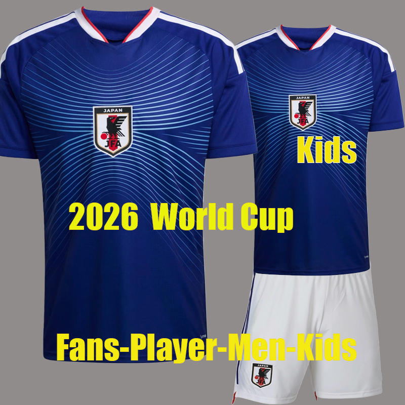 2026 Japan Soccer Jersey World Scotland Football Shirt 25 26 Cup Home away third National team camiseta de futbol Men kit kids Equipment