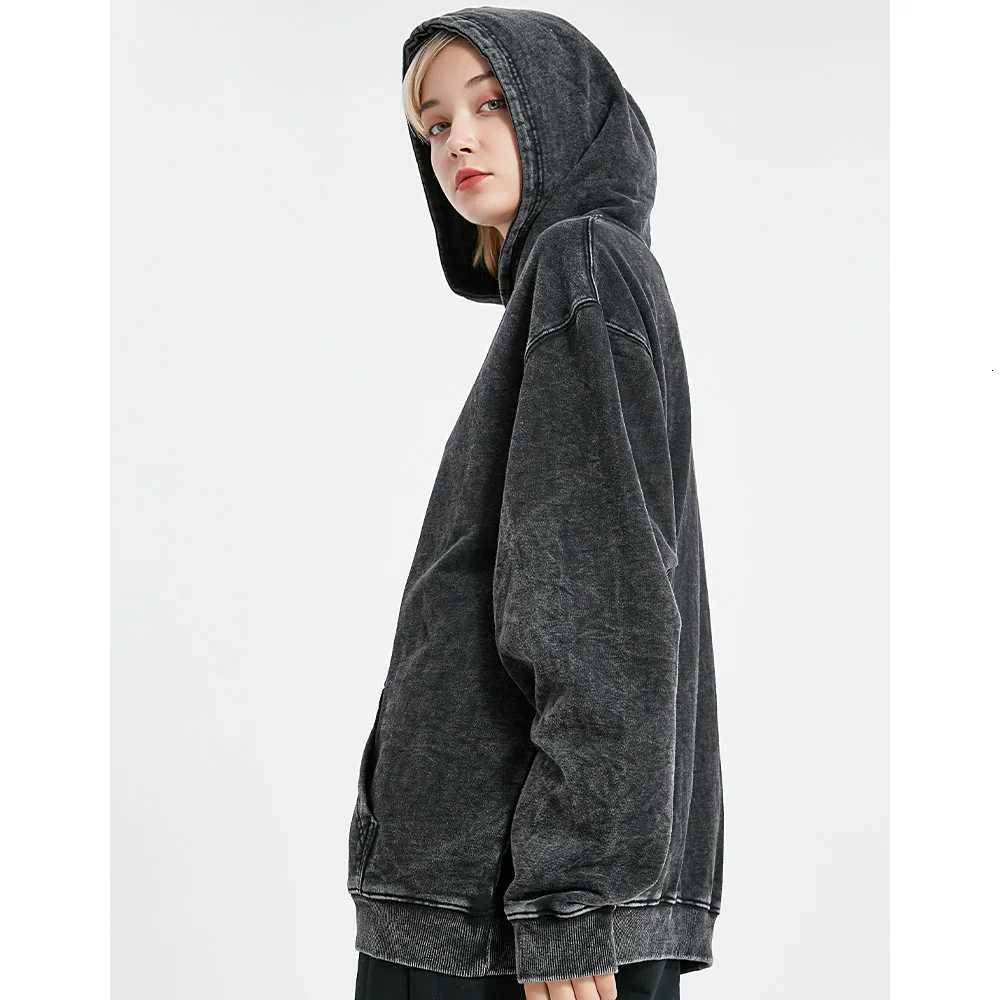 Vintage Washed Hoodies Men Women High Street Cotton Sweatshirt Harajuku Fashion Loose Hoodie Pullover Y2k Hip Hop Streetwear W251106