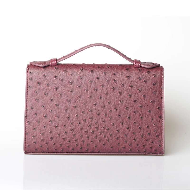 XMESSUN Fashion Elegant Handbags 2025 Solid Color Women Ostrich Pattern Bag Simple Shoulder Messenger Bags