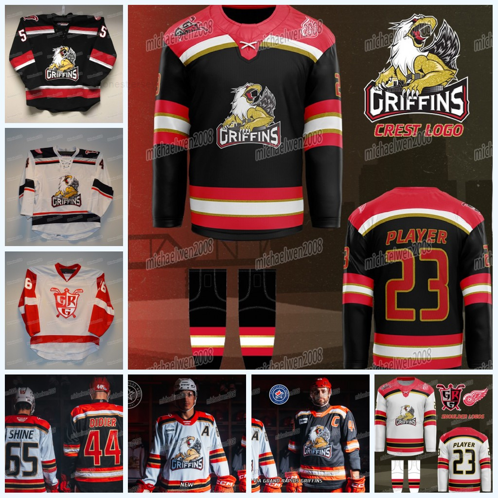 Grand Rapids Griffins Hockey Jersey 202425 Shine Didier Soderblom Kasper Hirose Mazur