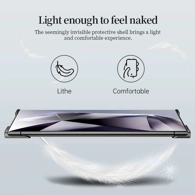 New shaped Aluminum Alloy Bumper Phone case For Samsung Plus S24 Ultra Lens film Protection Metal Shock Absorber Back Cover