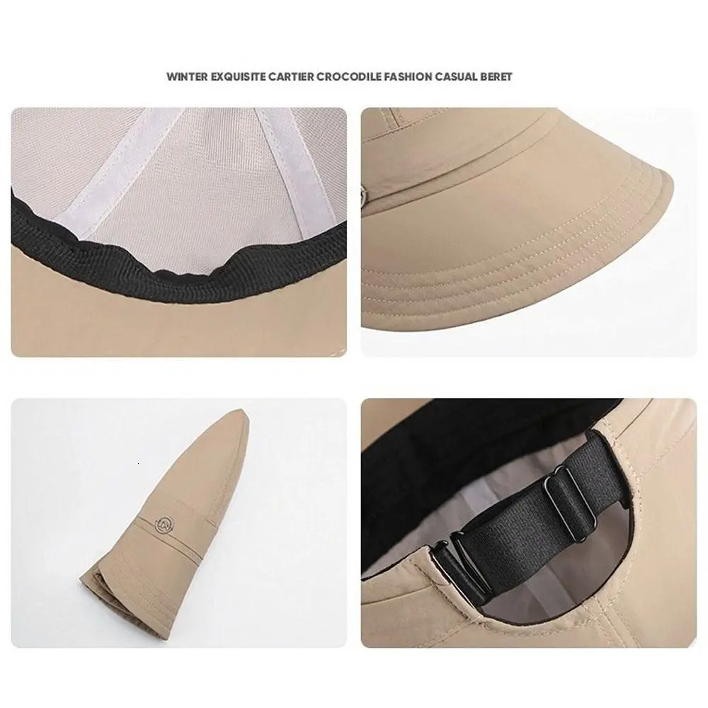 Adjustable sun hat simple UV resistant foldable spring summer largediameter outdoor womens 250326