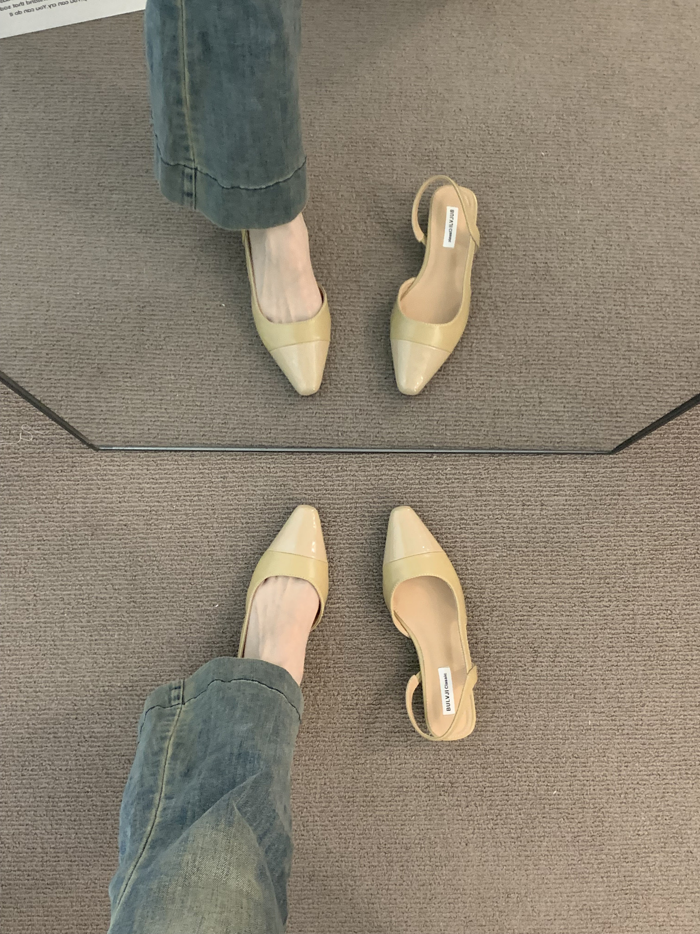 Women 2025 low heeled stylish sandals toe caps fashion thick heels elegant and classic high heels classic simple