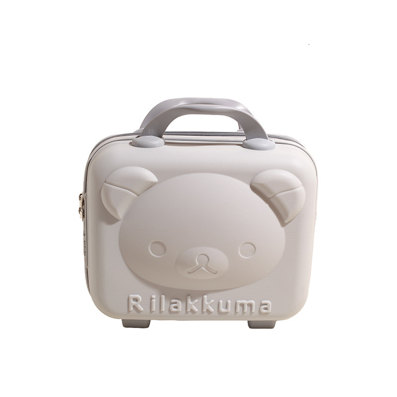 Lage Inch Makeup With Souvenir Travel Women S PP Teddy Bear Mini Password Box Handbag Gift Box