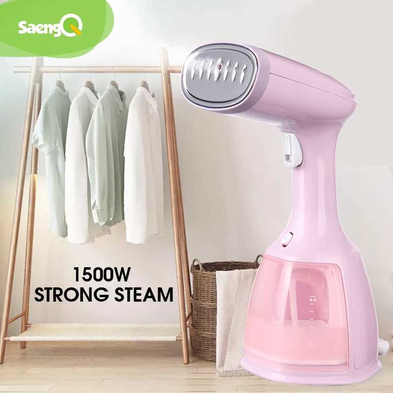 saengQ Steam Iron Garment Steamer Handheld Fabric 1500W Travel Vertical 350ml Mini Portable Home Travelling For Clothes Ironing C251106