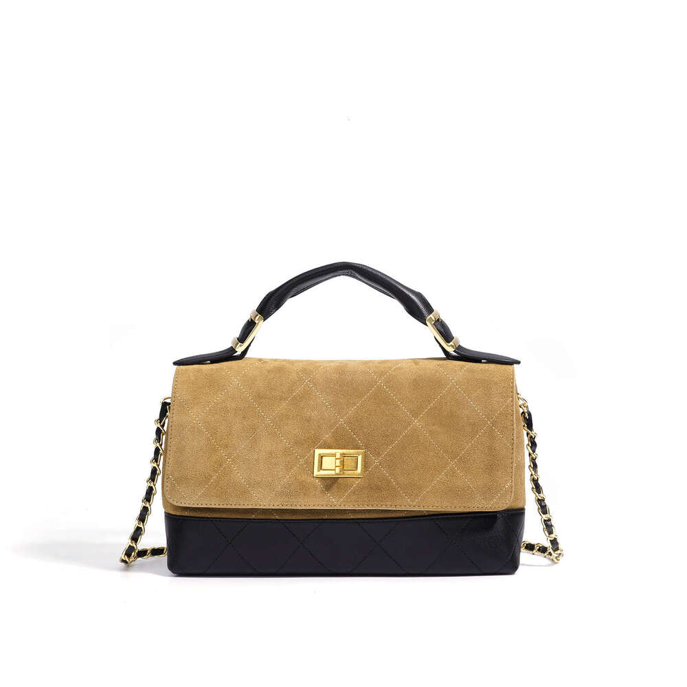 Famous Brand Luxury Bag Designer New Matte Niche Diamond Chain Tote Women S Fashion Simple Cross Body High End Versatile Small Square D