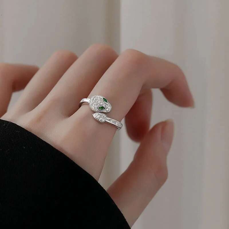 S Sterg Sier Adjustable Snake Rings Multiple Options For Women Gift Female Trends Fine Jewelry Wholesale