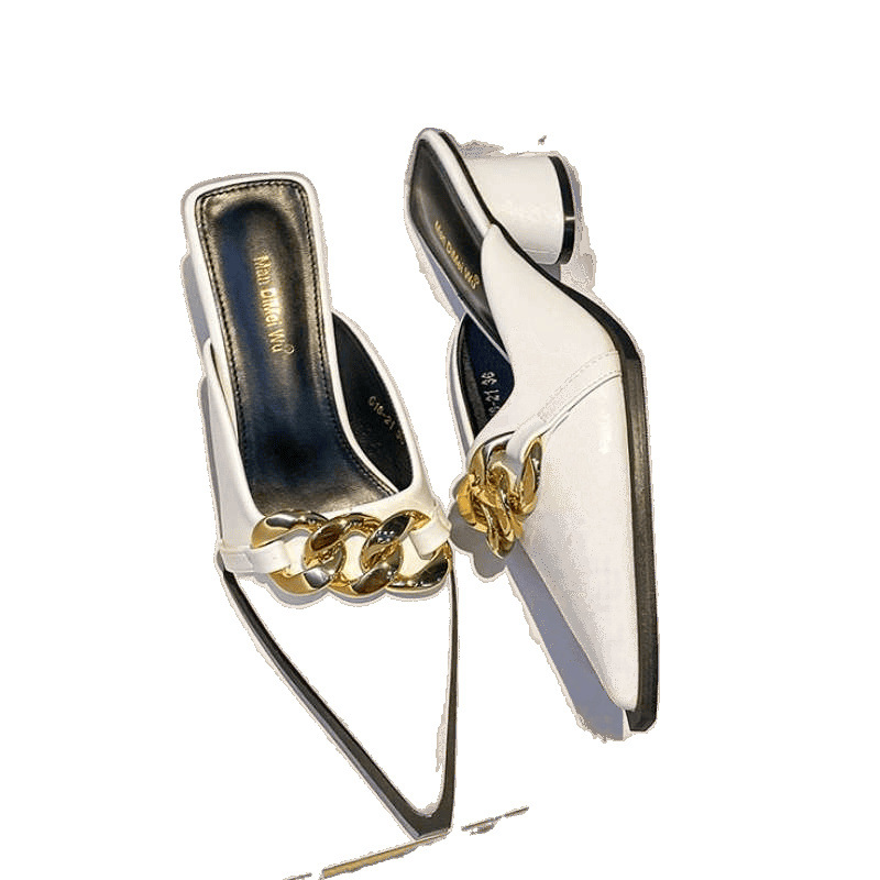 Women's Butterfly-Knot Mules: Casual Square Heel Loafers with Pointed Toe - Comfortable & hot Stylish for Everyday Wear