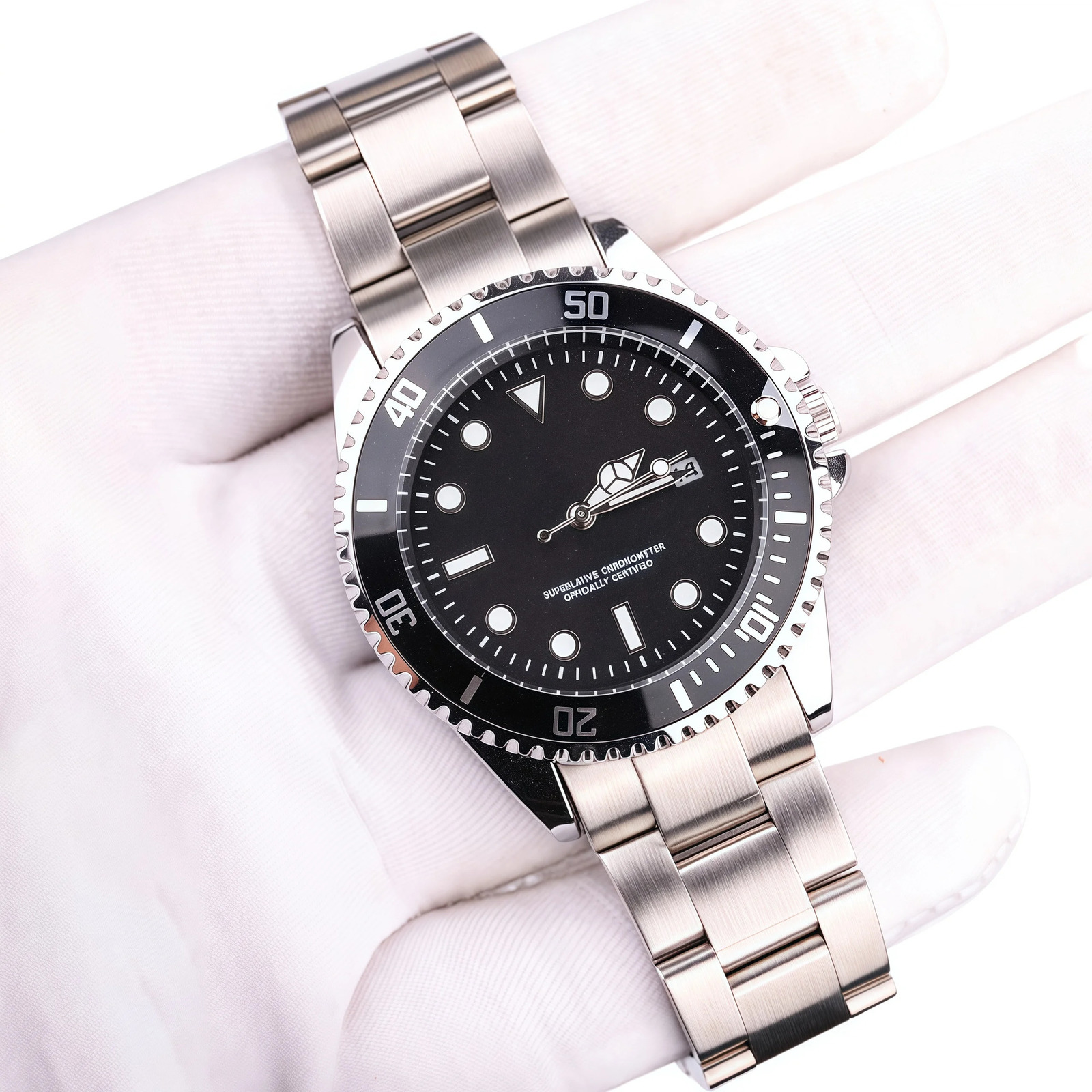 20mm 904L Stainless Steel Watch Band Curved End Solid Bracelet Strap With Glide Lock Clasp for 40mm 41mm Case 251105