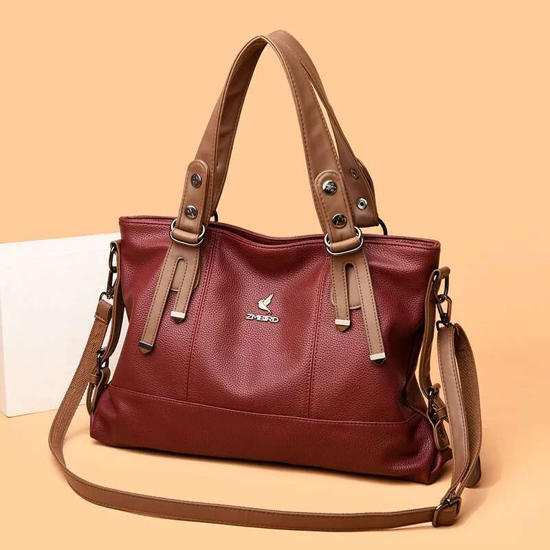 Large Capacity High Quality Designer Soft Leather Ladies Shoulder Crossbody Bags For Women Handbags