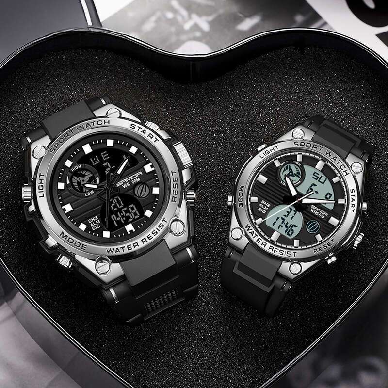 DHwatches Sanda 739/6067 Student Outdoor Waterproof Special Forces Cool Tactical Youth Luminous Couple Electronic Watch