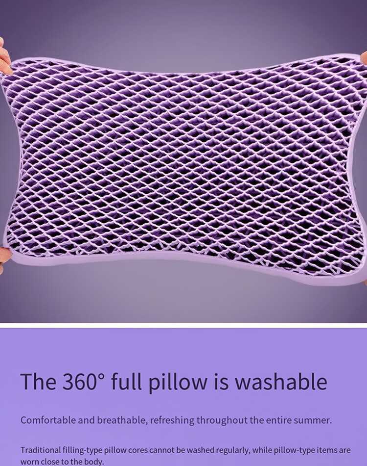 Stylist Pampkin TPE Grid Support Pillow Cooling Gel Airflow Memory Foam with Cloud Feel Hypoallergenic Ergonomic Neck Shoulder P F2501101