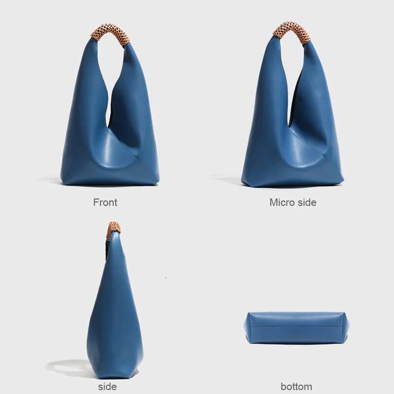 Women's Trend Female Leather Armpit Bag Lady High Level Large Capacity Dumpg Tote Shoulder Pack Commuting Handbag