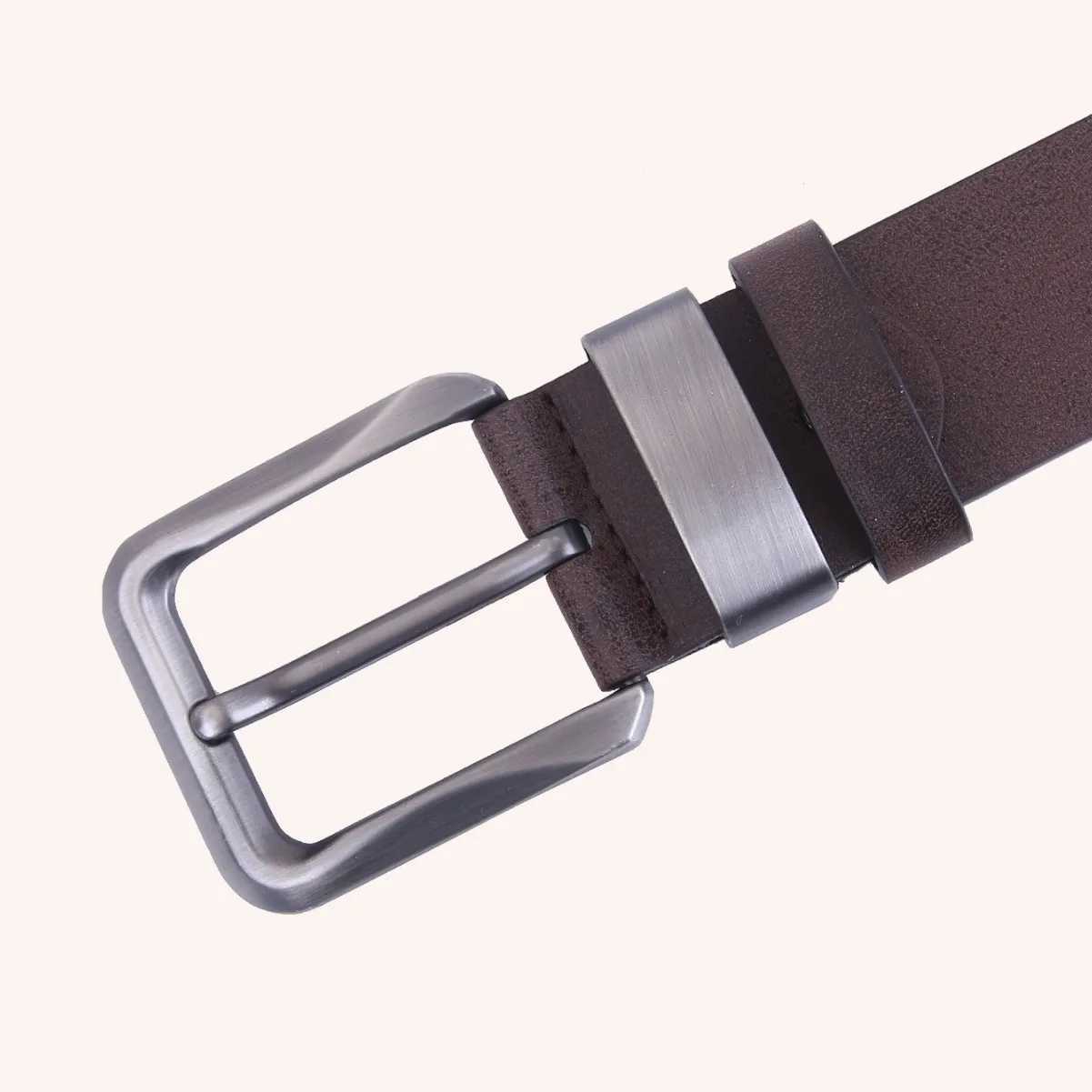 4cm New Solid Color Mens Pin Buckle Belt Student All-match Casual Fashion Belt Light Luxury DesignXJ251106
