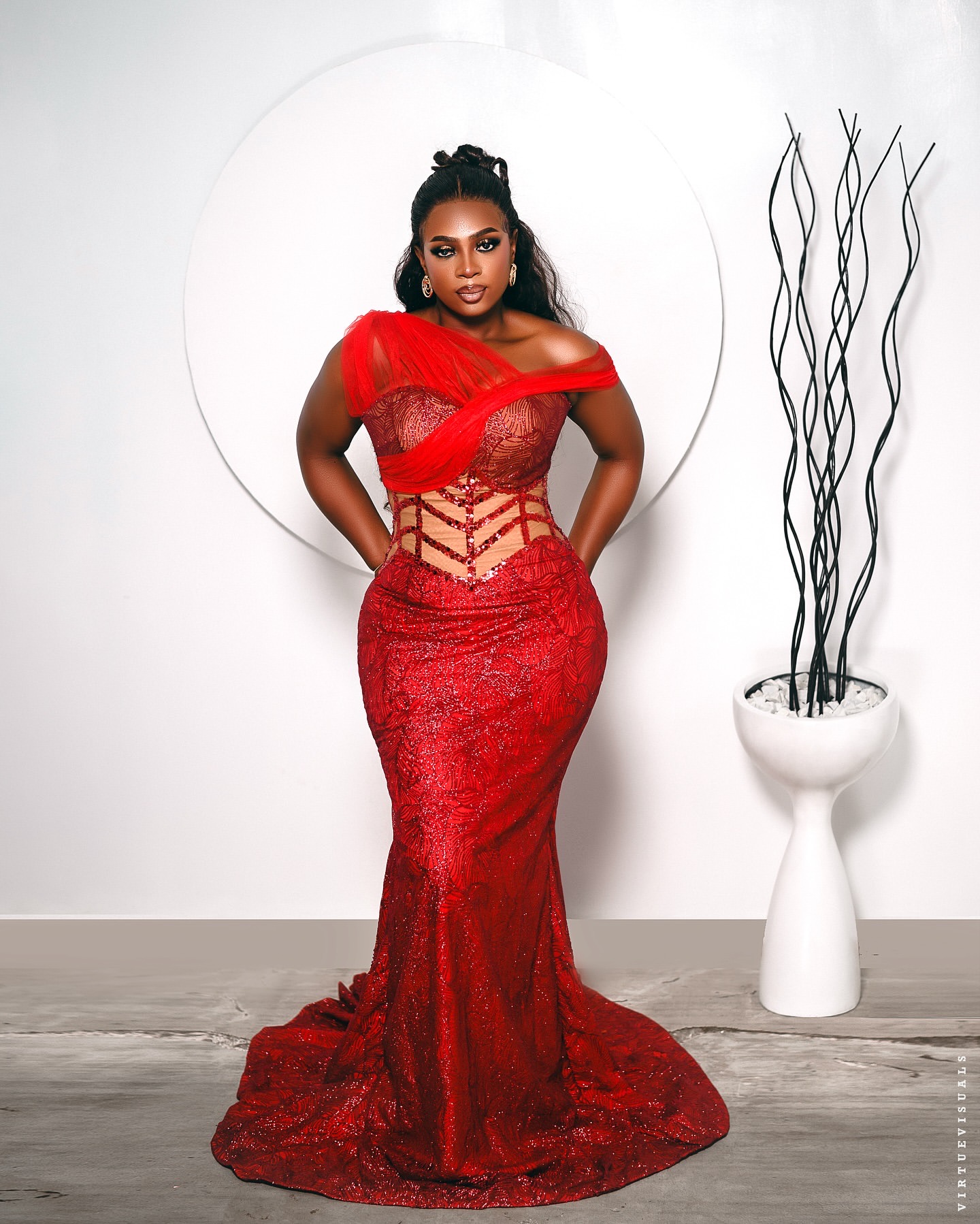 Dark Red Mermaid Prom Dresses 2026 One Shoulder Sequined Illusion Evening Formal Party Second Birthday Engagement Gowns Plus Size Dress For Special Oc