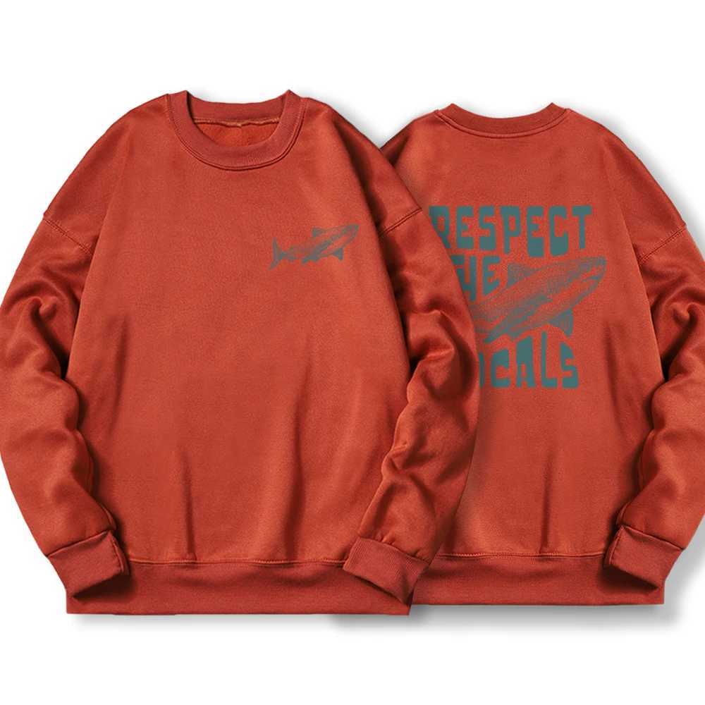 Respect The Locals Shark Male Hoodies Fashion Casual Hoodie Oversize Loose New Sweatshirts Autumn Warm Fleece Clothing Women W251106