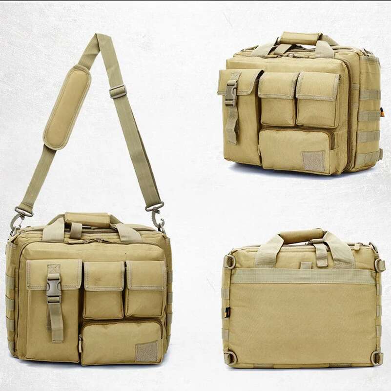 Military Tactical Molle System Messenger Shoulder 15.6 Inch Laptop Bags Handbags Briefcase Outdoor Camera Bag Satchels