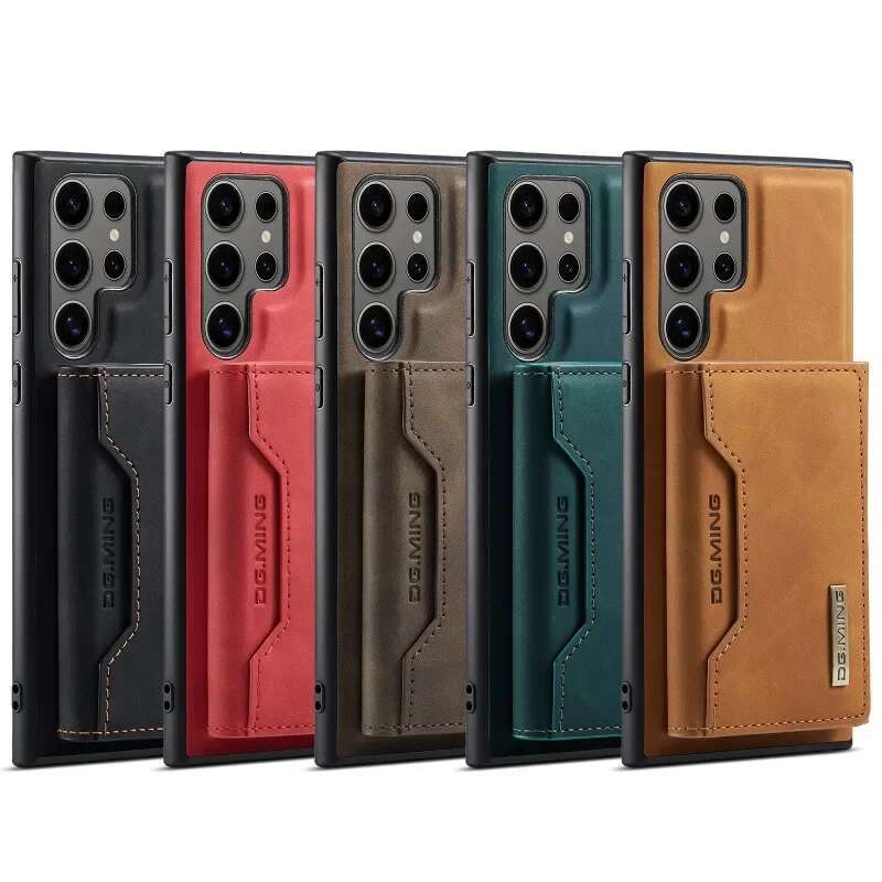 2 in 1 Detachable Wallet Card Holder Phone Case for Samsung Galaxy S25 Ultra S22 Plus S24 S23 FE A54 A16 A15 A55 A35 A36 Cover