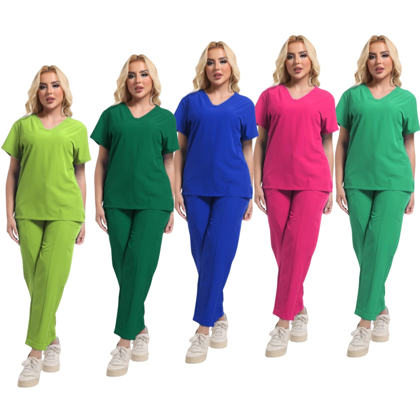 Excited Accessories for Medical Laboratory Nursing Cherokee Uniforms Waist Bundle Spa Salon Uniform Scrubs Uniforms Sets for Spa 250402
