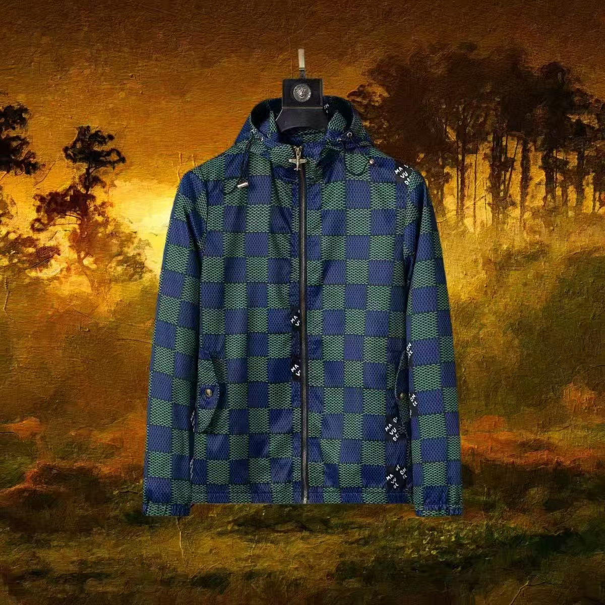 2025 Designer Luxury Men's Jackets Hooded Long Sleeve Zipper Pockets Sport Casual Tops Autumn Winter Outerwear Coat Windbreaker Outdoor Coats for Mens Black Green