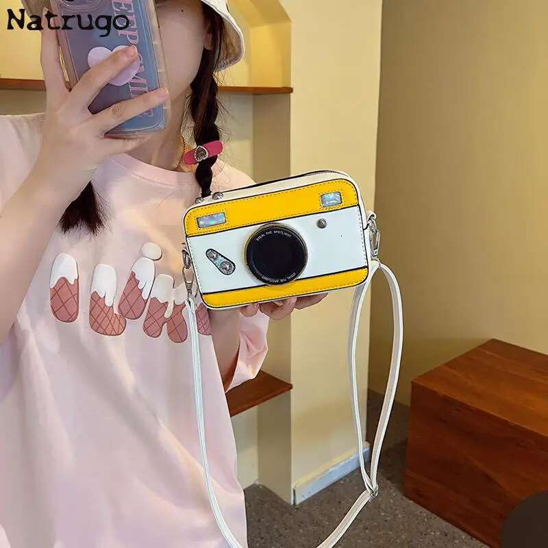 2025 Women Camera Shape Shoulder Bag Lady Girls Casual Crossbody Handbag Messenger Purse Stylish Female Travel Small Shopping Tote