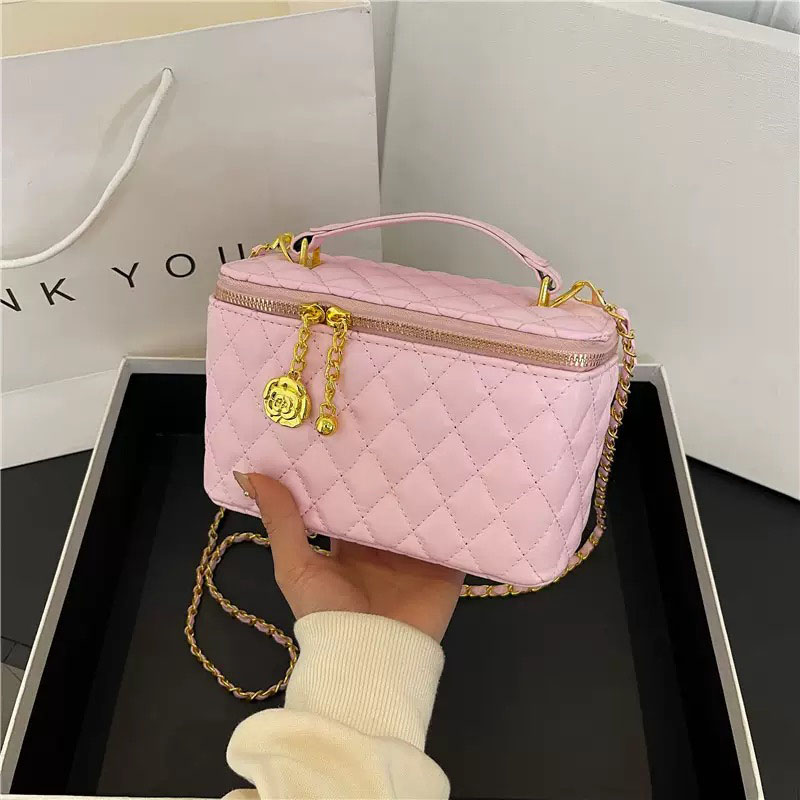 Designer Bag New Women's Box Bag - Niche Design Fashionable Crossbody Shoulder Bag Makeup Bag