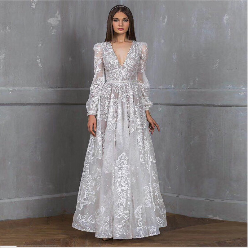 2025 Womens Bead Dress New Lace Embroidered Wedding Dress Evening Dress Banquet Dress