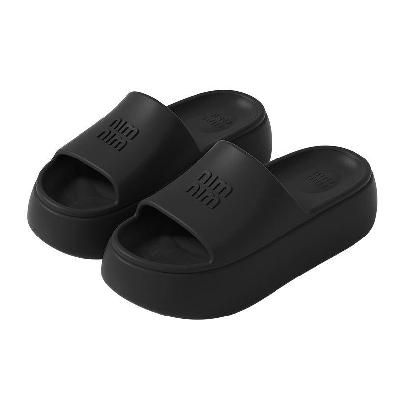 designer shoes 2025 new style thick-soled heightening flip-flops fashionable and versatile in summer simple with a soft cushioned feeling breathable a