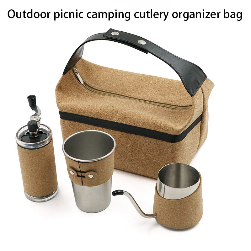 Wood sawdust bento bag office worker student lunch box dog multifunctional outdoor picnic coffee lid storage 250401