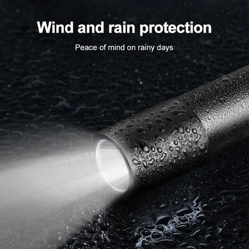 Mini LED Torch Strong Light Flashlight Multi-Purpose Portable Self Defense Flashlight Powerful Light Torch With Usb ChargingW251106